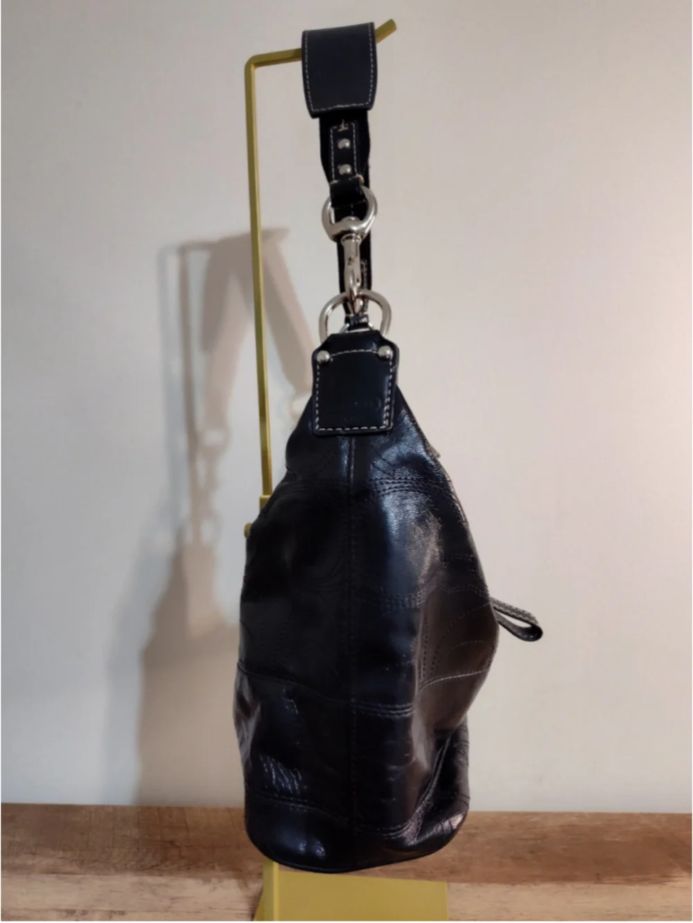 Women's Coach Black Hobo Bag One Size